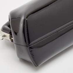 Pre Owned Fendi Black Patent Leather Midi First Bag
