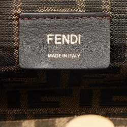 Pre Owned Fendi Beige Python Small First Clutch Bag