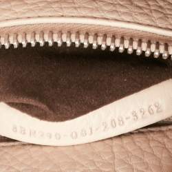Fendi Beige Selleria Leather Medium Peekaboo Top Handle Bag