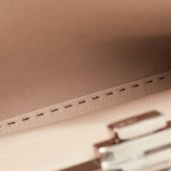 Fendi Beige Selleria Leather Medium Peekaboo Top Handle Bag