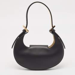 مملوكة مسبقًا Fendi Black Leather Mini Cookie Hobo