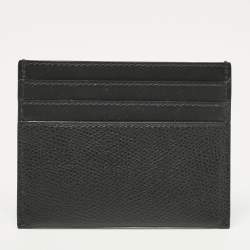 مملوكة مسبقًا Fendi Black Leather FF Card Holder