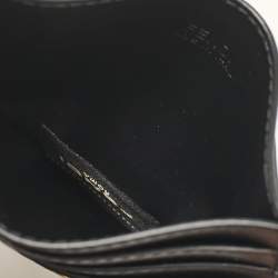 مملوكة مسبقًا Fendi Black Leather FF Card Holder