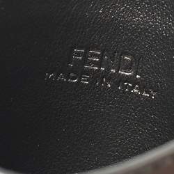 مملوكة مسبقًا Fendi Black Leather FF Card Holder