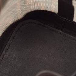 مملوكة مسبقًا Fendi Tobacco Zucca Mesh and Leather Mini Mon Tresor Bucket Bag