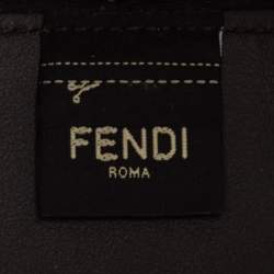 مملوكة مسبقًا Fendi Tobacco Zucca Mesh and Leather Mini Mon Tresor Bucket Bag