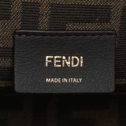 Pre Owned Fendi Purple For Fur and Leather Small First Clutch