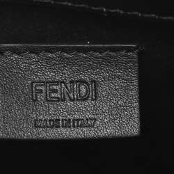 Pre Owned Fendi Black Leather Mini Sunshine Tote