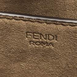 Fendi Brown FF Jacquard Fabric Small Sunshine Tote