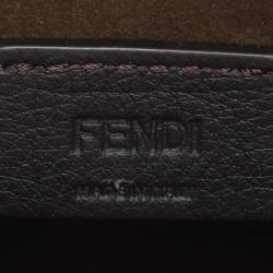 Fendi White Leather Mini Sunshine Tote