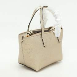 Fendi Gold Leather Selleria Mini Roll Tote