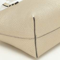 Fendi Gold Leather Selleria Mini Roll Tote