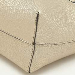 Fendi Gold Leather Selleria Mini Roll Tote