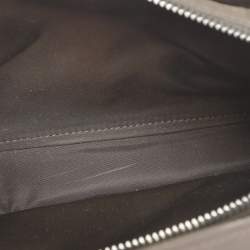 Pre Owned Fendi Khaki Green Nylon Small Peekaboo ISeeU Bag