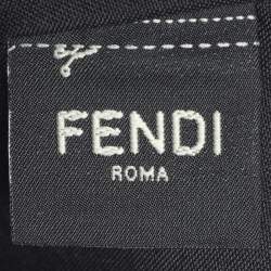 Pre Owned Fendi Brown Coated Canvas FFreedom Flat Pouch Bag
