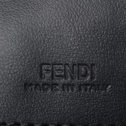 Pre Owned Fendi Brown Coated Canvas FFreedom Flat Pouch Bag