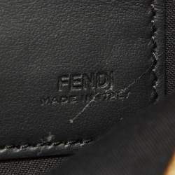 Pre Owned Fendi Brown Zucca Coated Canvas FFreedom Flat Pouch