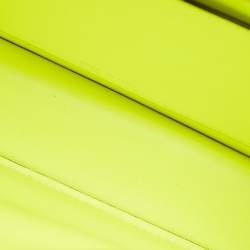 Pre Owned Fendi White Leather Small Peekaboo ISeeU Top Handle Bag