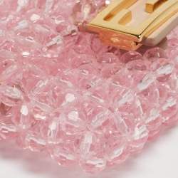 Pre Owned حقيبة فنـدي بـيـكـو بـاغيـت وردية مزينة بالخرز