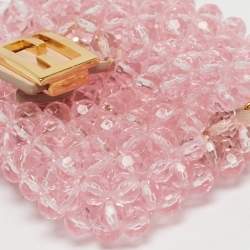 Pre Owned حقيبة فنـدي بـيـكـو بـاغيـت وردية مزينة بالخرز