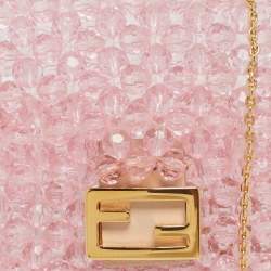 Pre Owned حقيبة فنـدي بـيـكـو بـاغيـت وردية مزينة بالخرز