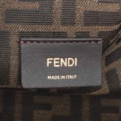 Pre Owned Fendi Burgundy Leather Fendi First Midi Shoulder Bag
