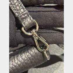 Pre Owned Fendi Black Micro Flat Baguette Cardholder With Strap