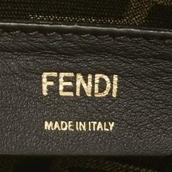 Pre Owned Fendi Light Beige Canvas Astrology Small First Shoulder Bag