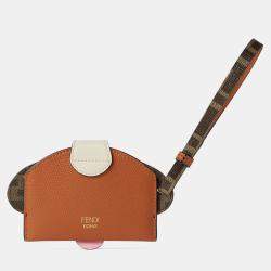 Pre Owned Fendi Best Friends Forever Brown Leather Cardholder