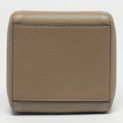 Pre Owned Fendi Grey Leather Mini Origami Tote