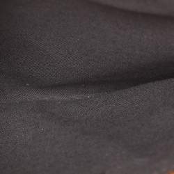 Pre Owned Fendi Brown Leather Metal Stitch Baguette Bag