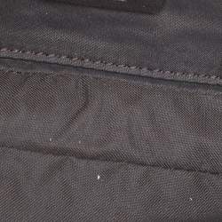 Pre Owned Fendi Beige Zucchino Velvet Phone Baguette Bag