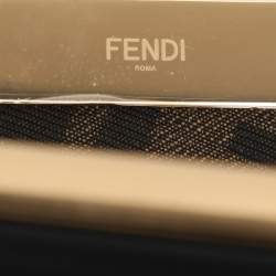 Pre Owned Fendi Multicolor Leopard Print Calfhair Small First Shoulder Bag