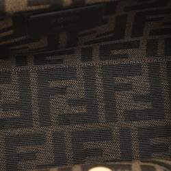 Pre Owned Fendi Multicolor Leopard Print Calfhair Small First Shoulder Bag