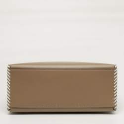 مملوكة مسبقًا حقيبة يد توتس فندي جلد بيج/أبيض متوسط صن شاين ويبستيتش