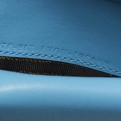 مملوكة مسبقًا Fendi F is Fendi Blue/White Vertigo Leather Bifold Wallet