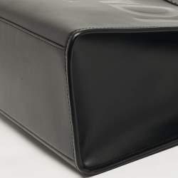 Pre Owned Fendi Sunshine Medium Black Leather Shopper Tote