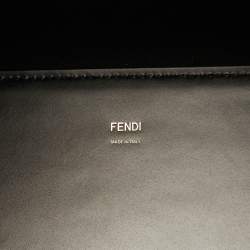 Pre Owned Fendi Sunshine Medium Black Leather Shopper Tote