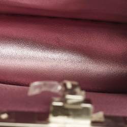 مملوكة مسبقًا حقيبة فندي يد علوية بيكابو إيسيو صغيرة جلد معدني بنفسجي