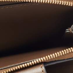 Pre Owned محفظة مدمجة فندي جلد زوكا بني/أسود FF دياموندز