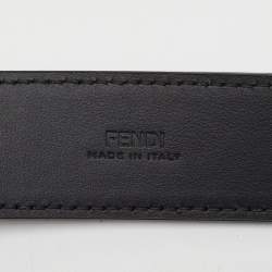 Pre Owned Fendi Black Leather Utility Pouch Tool Belt Bag