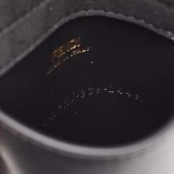 Pre Owned Fendi Black Leather Utility Pouch Tool Belt Bag