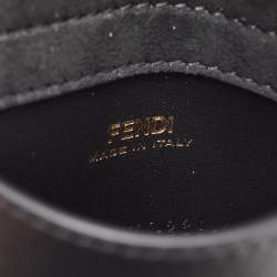 Pre Owned Fendi Black Leather Utility Pouch Tool Belt Bag