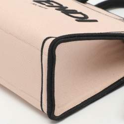 Pre Owned حقيبة تسوق فاندي صغيرة قماش وردي