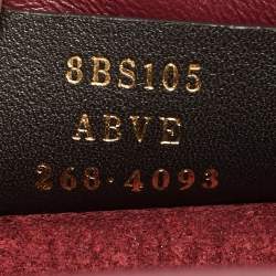 مملوكة مسبقًا Fendi Mama Baguette Drawstring Burgundy Leather Shoulder Bag