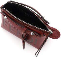 Pre Owned Fendi Brown Leather Mini By The Way Bag