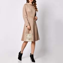 Pre Owned Fendi White Leather Mini Logo Mon Tresor Drawstring Bucket Bag