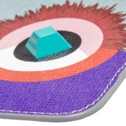 Pre Owned محفظة عملات معدنية فندي سحاب مونستر أي جلد متعدد الألوان