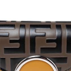 Fendi Mustard/Tobacco Zucca Leather Kan I F Belt Bag