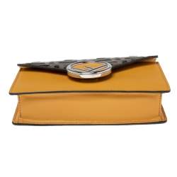 Fendi Mustard/Tobacco Zucca Leather Kan I F Belt Bag